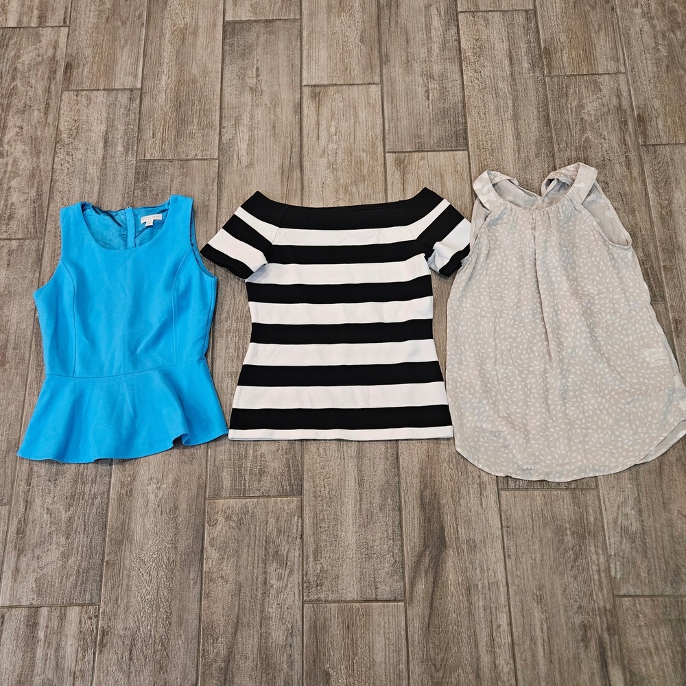 Career Casual Summer Tops Women Size XS Lot of 3 Office Basics Preppy Capsule